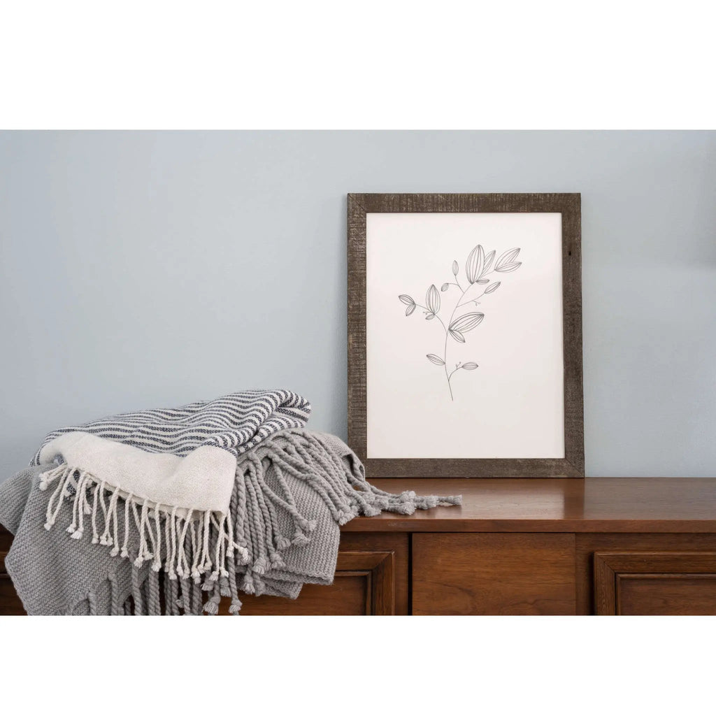 8" x 10" Espresso Solid Wood Tabletop Picture Frame  Warm Home View