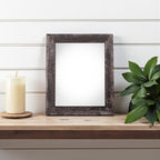 8" x 10" Black Solid Wood Tabletop Picture Frame  Warm Home View