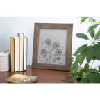 8" x 8" Espresso Solid Wood Tabletop Picture Frame  Warm Home View