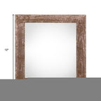 8" x 8" Espresso Solid Wood Tabletop Picture Frame  Warm Home View