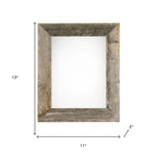 8" x 10" Gray Solid Wood Tabletop Picture Frame  Warm Home View