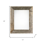 8" x 10" Gray Solid Wood Tabletop Picture Frame  Warm Home View