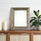 8" x 10" Gray Solid Wood Tabletop Picture Frame  Warm Home View