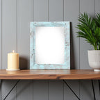 8" x 10" Blue Solid Wood Tabletop Picture Frame  Warm Home View