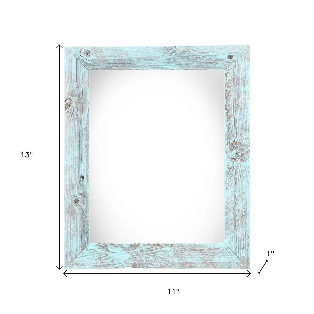 8" x 10" Blue Solid Wood Tabletop Picture Frame  Warm Home View