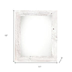 8" x 8" White Solid Wood Tabletop Picture Frame  Warm Home View