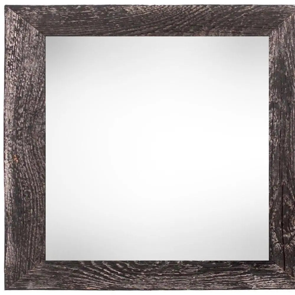 8" x 8" Black Solid Wood Tabletop Picture Frame  Warm Home View