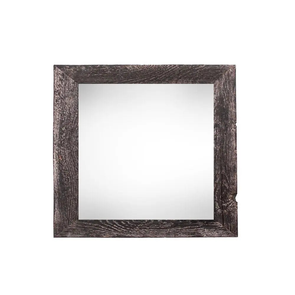 8" x 8" Black Solid Wood Tabletop Picture Frame  Warm Home View