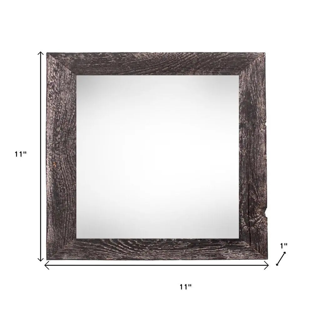 8" x 8" Black Solid Wood Tabletop Picture Frame  Warm Home View