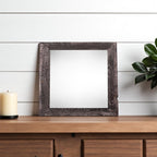 8" x 8" Black Solid Wood Tabletop Picture Frame  Warm Home View