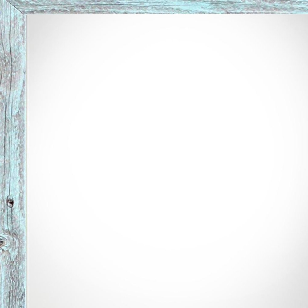 8" x 8" Blue Solid Wood Tabletop Picture Frame  Warm Home View