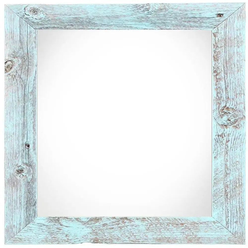 8" x 8" Blue Solid Wood Tabletop Picture Frame  Warm Home View