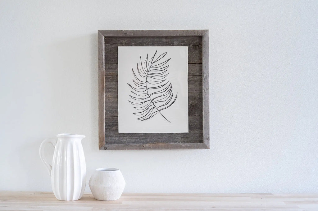5" x 7" Gray Solid Wood Tabletop Picture Frame  Warm Home View