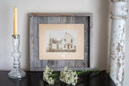 5" x 7" Gray Solid Wood Tabletop Picture Frame  Warm Home View