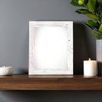 5" x 7" White Solid Wood Tabletop Picture Frame  Warm Home View