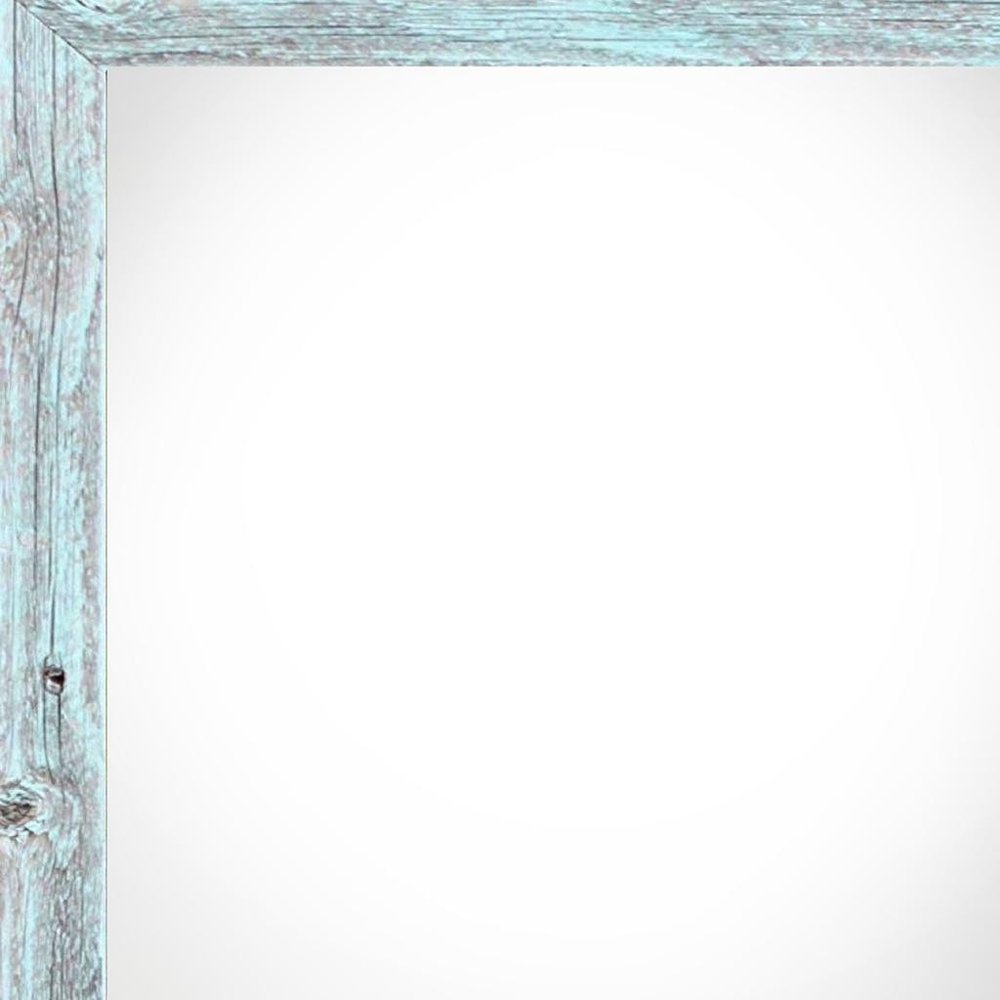 6" x 6" Blue Solid Wood Tabletop Picture Frame  Warm Home View