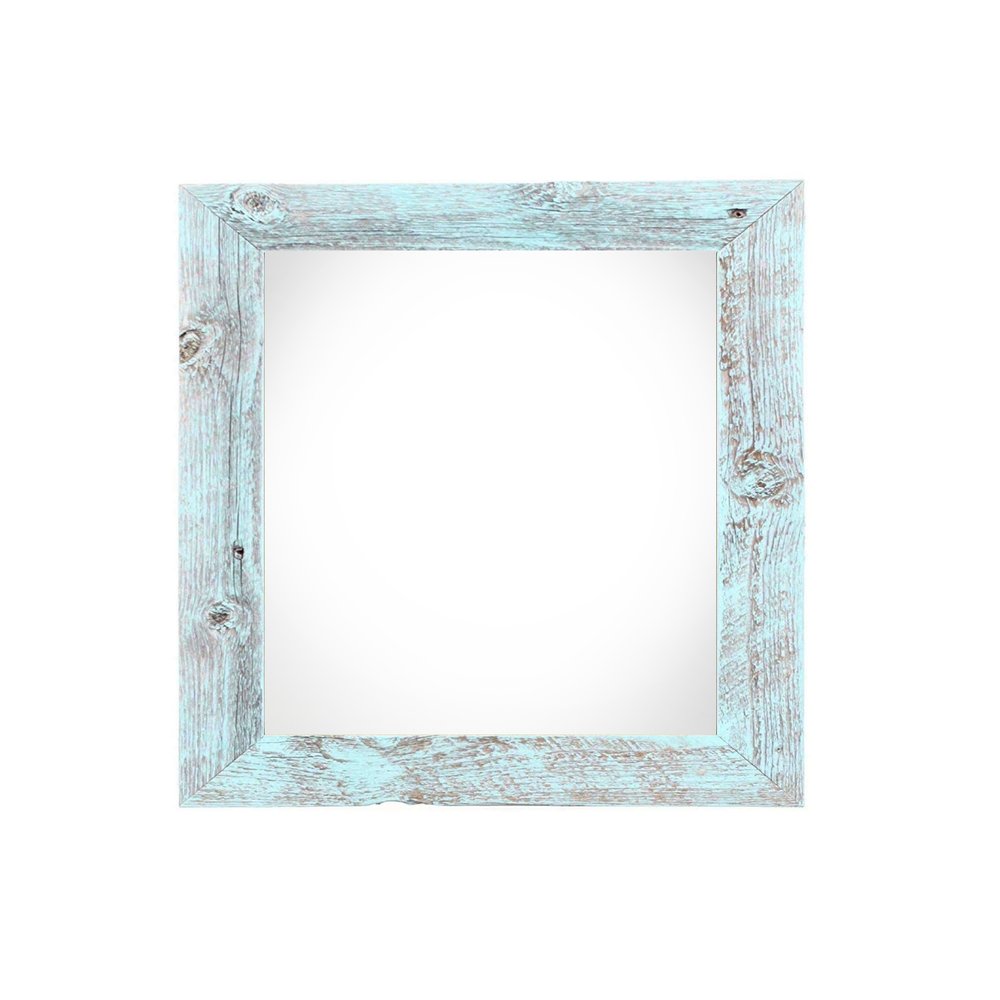 6" x 6" Blue Solid Wood Tabletop Picture Frame  Warm Home View