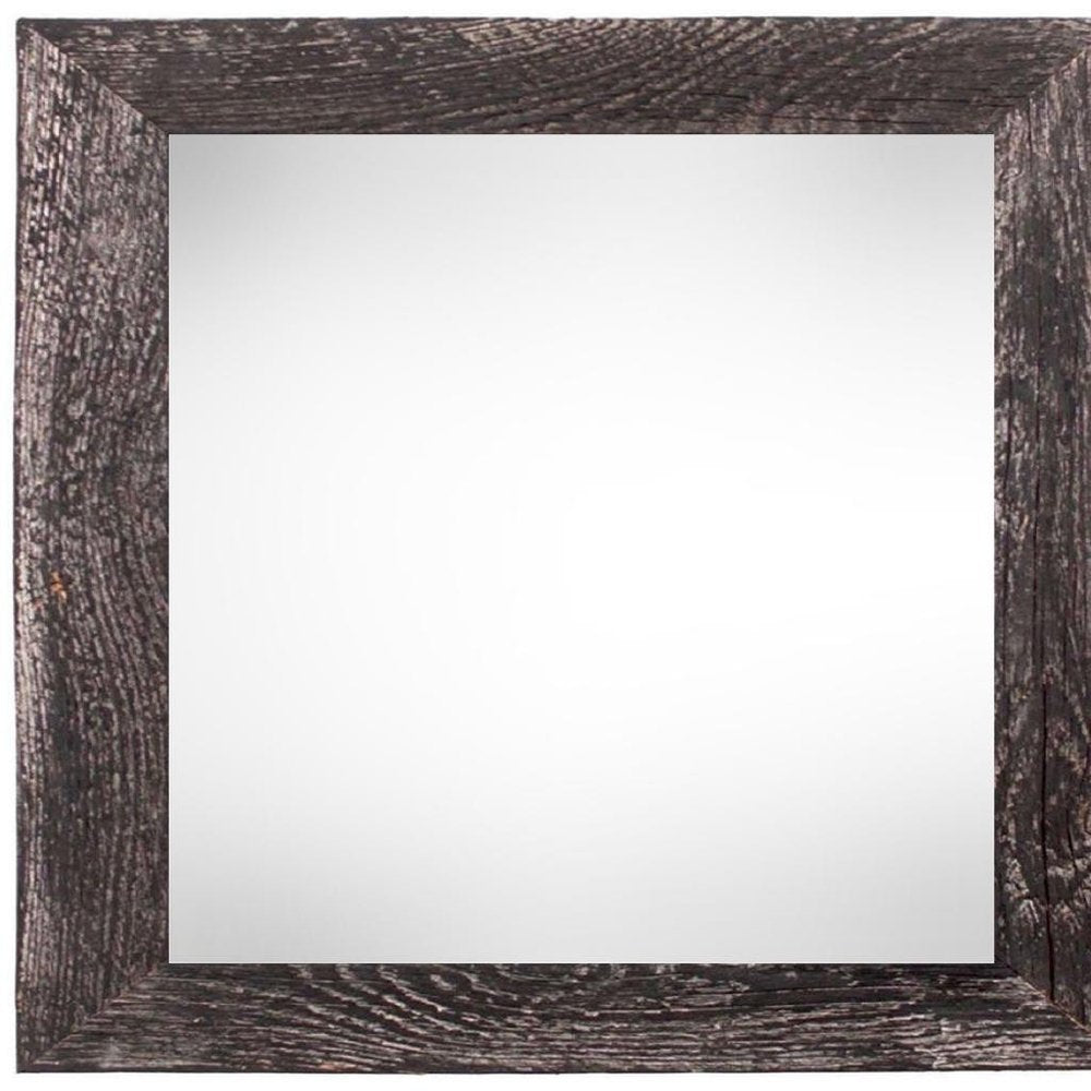 6" x 6" Black Solid Wood Tabletop Picture Frame  Warm Home View