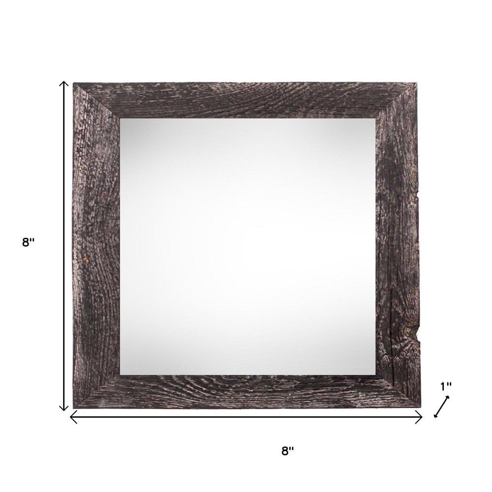 6" x 6" Black Solid Wood Tabletop Picture Frame  Warm Home View