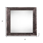 6" x 6" Black Solid Wood Tabletop Picture Frame  Warm Home View