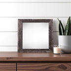 6" x 6" Black Solid Wood Tabletop Picture Frame  Warm Home View