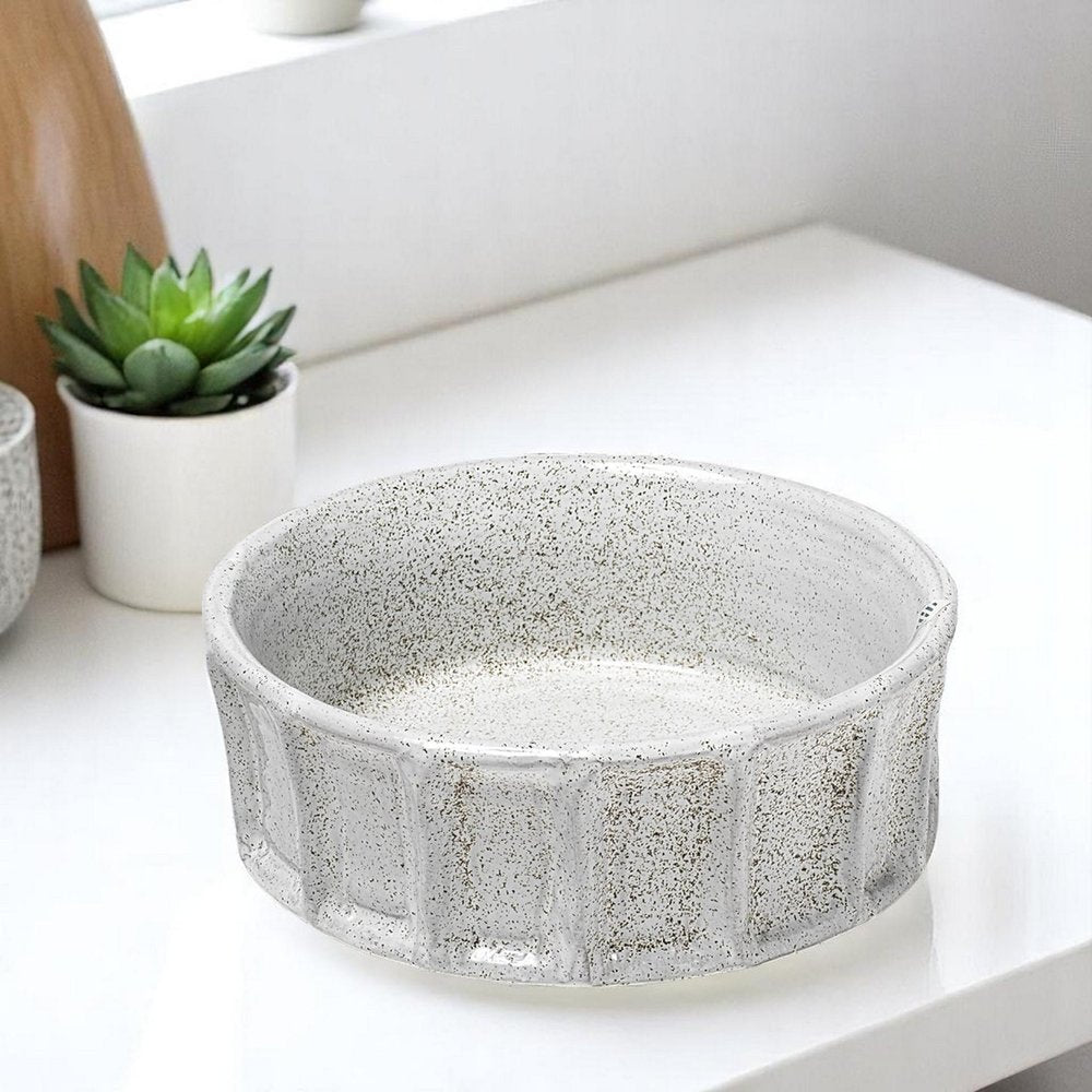 Small White Ceramic Bowl  Warm Home View