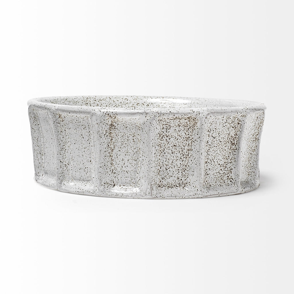 Small White Ceramic Bowl  Warm Home View