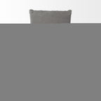 Tufted Gray and Brown Upholstered Linen Wing Back Dining Side Chair  Warm Home View