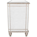 Rectangle Mirrored 3 Drawer Console Storage Chest  Warm Home View