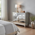 Rectangle Mirrored 3 Drawer Console Storage Chest  Warm Home View