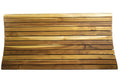 40" Brown Teak Slat Non Slip Bath Mat  Warm Home View
