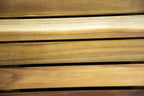 40" Brown Teak Slat Non Slip Bath Mat  Warm Home View
