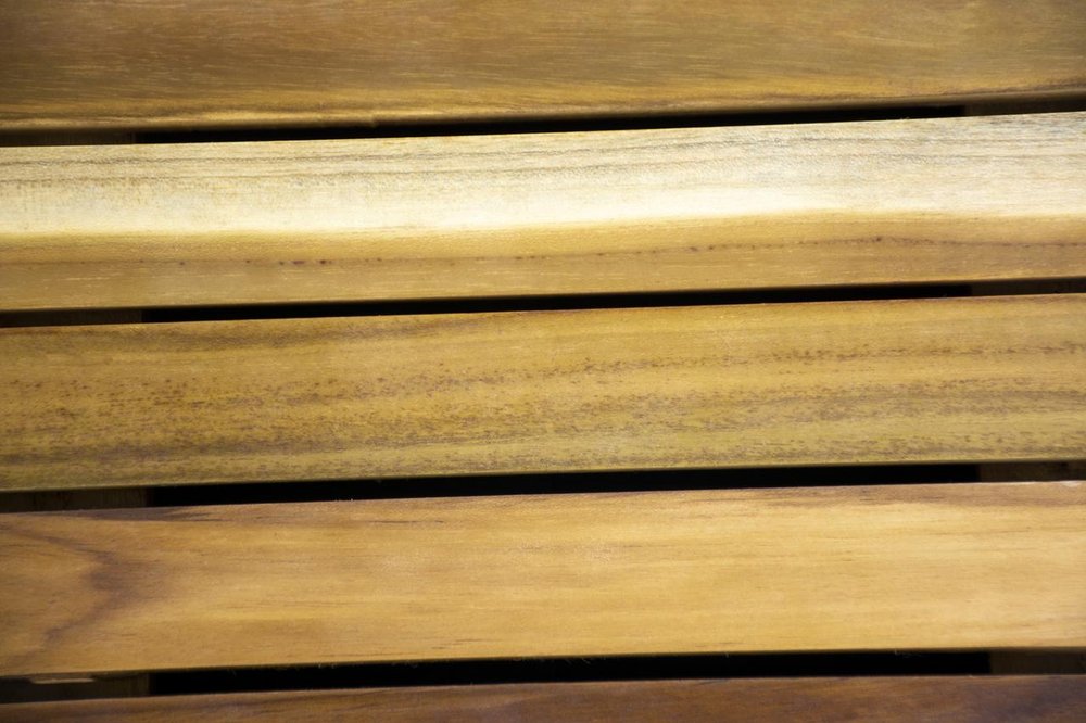 40" Brown Teak Slat Non Slip Bath Mat  Warm Home View