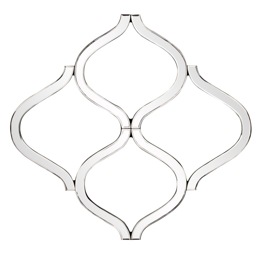 Interlocking Mirrored Curved Shapes With Beveled Edge  Warm Home View