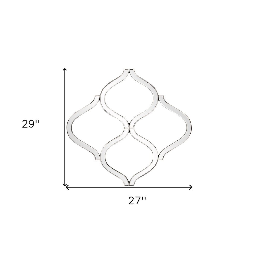 Interlocking Mirrored Curved Shapes With Beveled Edge  Warm Home View