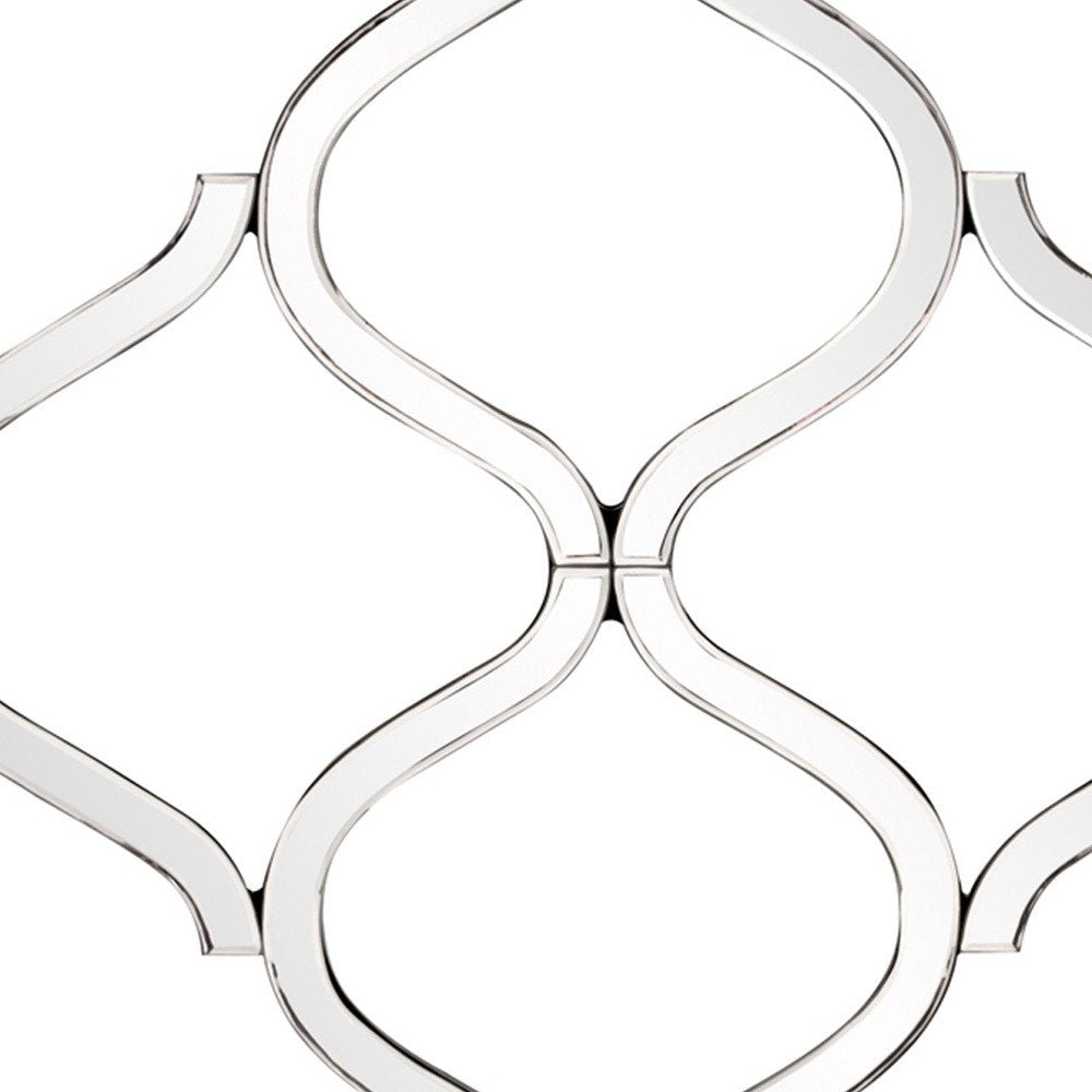 Interlocking Mirrored Curved Shapes With Beveled Edge  Warm Home View