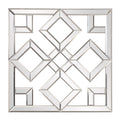 Interlocking Mirrored Squares With Lattice Design  Warm Home View
