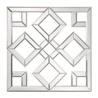 Interlocking Mirrored Squares With Lattice Design  Warm Home View