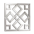 Interlocking Mirrored Squares With Lattice Design  Warm Home View