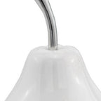 White Medium  Pear Shaped Aluminum Accent Home Decor  Warm Home View