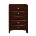 New Merlot Chest With 5 Chambared Drawer  Warm Home View