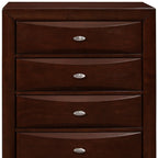 New Merlot Chest With 5 Chambared Drawer  Warm Home View