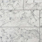 Modern White Dresser With 7 Faux Marble Detailed Front Drawer.  Warm Home View