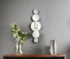 Silver and Clear Modern Bling Mirrored Wall Sconce  Warm Home View