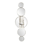 Silver and Clear Modern Bling Mirrored Wall Sconce  Warm Home View
