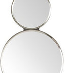 Silver and Clear Modern Bling Mirrored Wall Sconce  Warm Home View