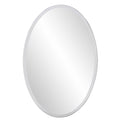 Oval Shaped Frameless Mirror  Warm Home View
