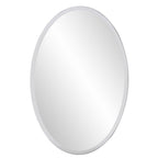 Oval Shaped Frameless Mirror  Warm Home View