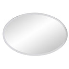 Oval Shaped Frameless Mirror  Warm Home View
