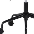 White and Black Adjustable Swivel Faux Leather Rolling Office Chair  Warm Home View